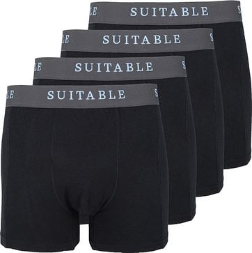 Suitable Bamboo Boxershorts 4er-Pack Schwarz