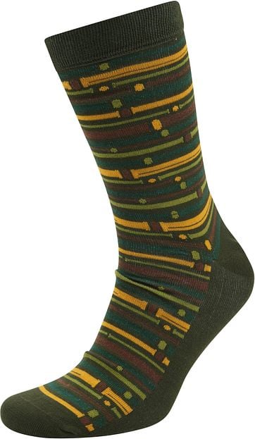 Suitable Bambus Pattern Socken Grün