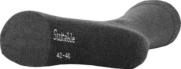 Suitable Bio-Baumwolle Socken Dunkelgrau 3-Pack