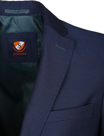 Suitable Blazer Art Pinpoint Dunkelblau