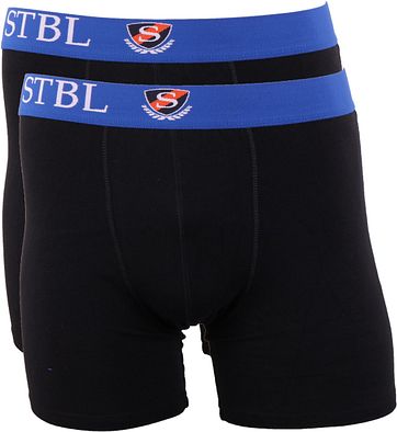 Suitable Boxershort 2Pack Schwarz Blau