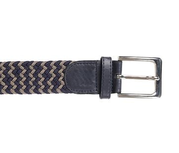 Suitable Braided Belt Navy Taupe