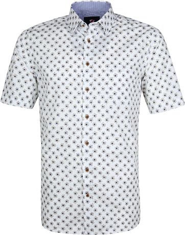 Suitable Cas Shirt Flowers White