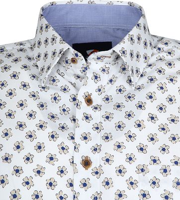 Suitable Cas Shirt Flowers White