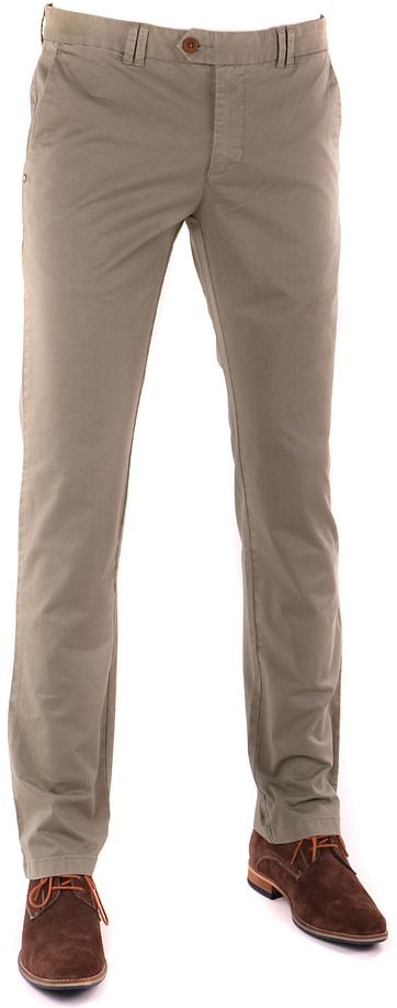 Suitable Chino Broek Olijfgroen suitable kopen in de aanbieding