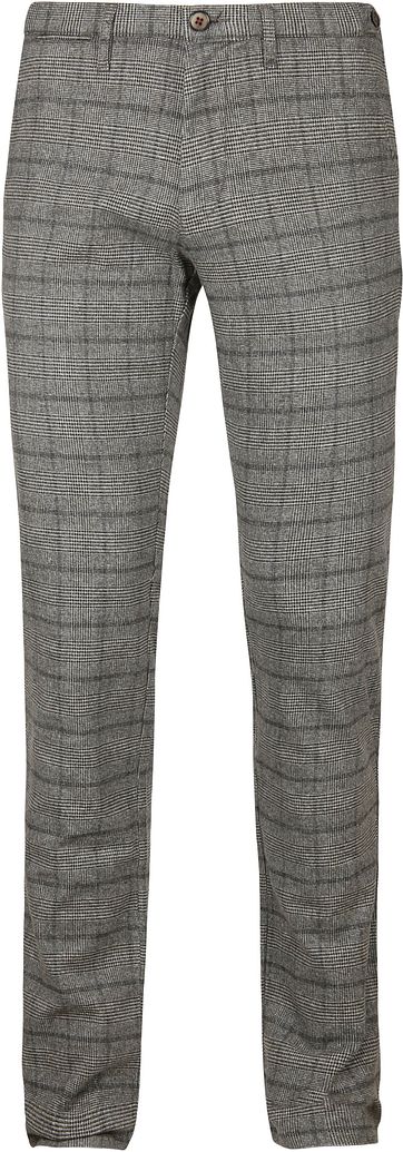 Suitable Chino Locke Karo Grau