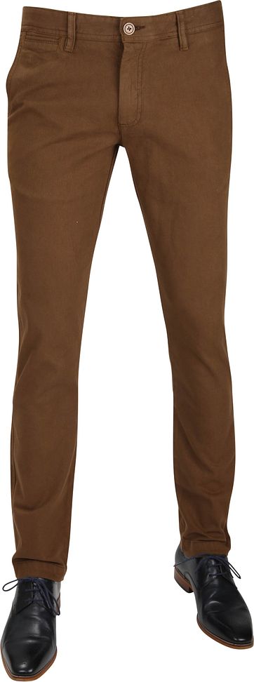 Suitable Chino Oakville Dessin Brown
