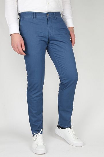 Suitable Chino Sartre Blauw