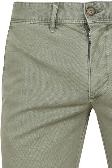 Suitable Chino Sartre Oxford Olive Olivgrün