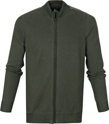 Suitable Claude Strickjacke Dunkelgrün