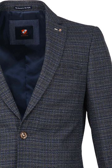 Suitable Colbert Magpie Melange Blauw