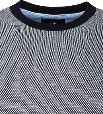 Suitable Cotton Thomas Pullover Navy Dots