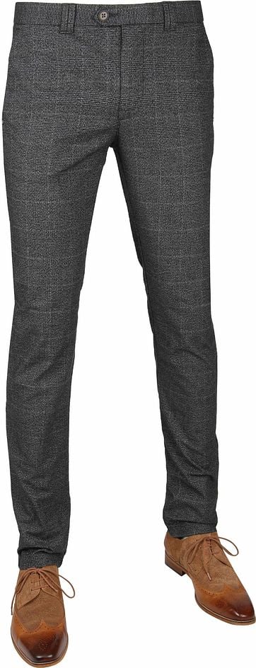 Suitable Dante Chino Pane Dark Grey