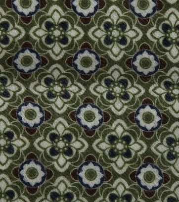 Suitable Einstecktuch Dunkelgrün Dessin