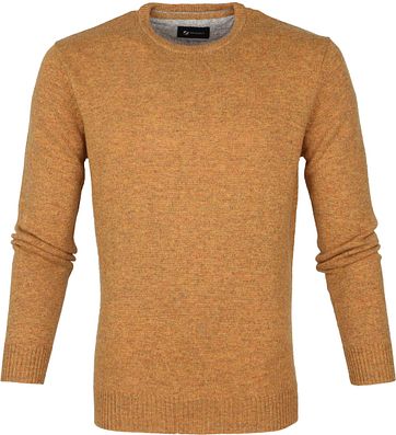 Suitable Fine Lambswool 9 gauge Pullover O-Neck Ochre