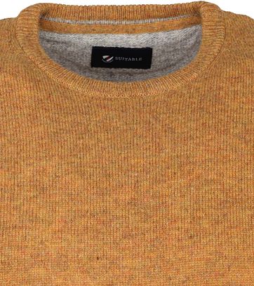 Suitable Fine Lambswool 9 gauge Pullover O-Neck Ochre