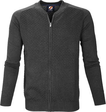 Suitable Freddy Strickjacke Dunkelgrau