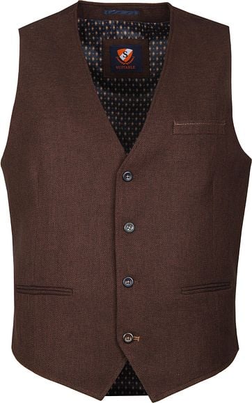 Suitable Fyn Waistcoat Brown