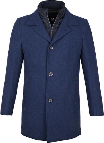 Suitable Geke Coat Dark Blue
