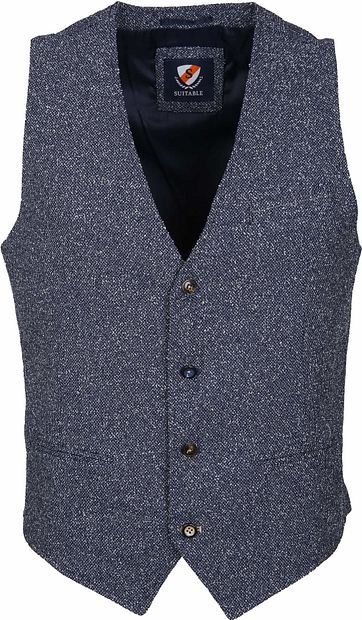 Suitable Gilet Boucle Navy