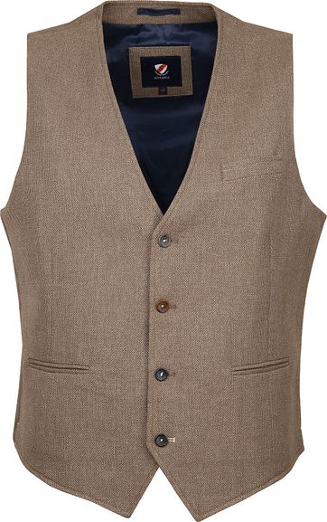 Suitable Gilet Kris Camel