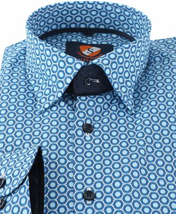Suitable Hemd Blau 149-7