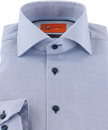 Suitable Hemd Blau D72-02