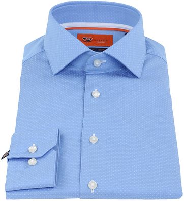 Suitable Hemd Blau Pinpoint