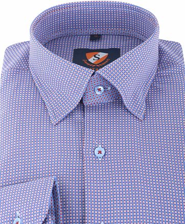 Suitable Hemd Blau Rot 141-3