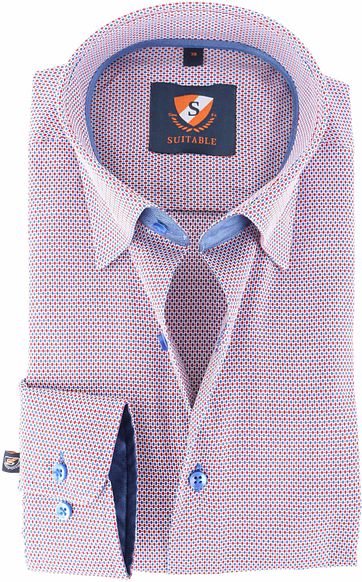 Suitable Hemd Blau Rot 143-5