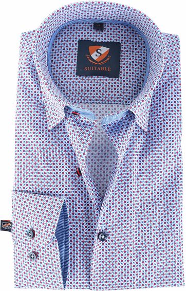 Suitable Hemd Blau Rot 145-7