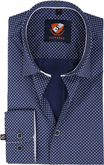 Suitable Hemd Dunkelblau 183-6