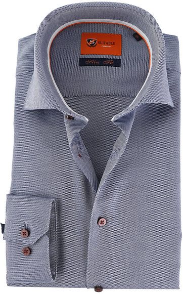 Suitable Hemd Dunkelblau D72-04