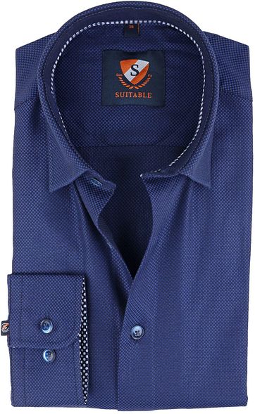 Suitable Hemd Dunkelblau Oxford