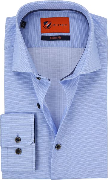 Suitable Hemd Hellblau Waut