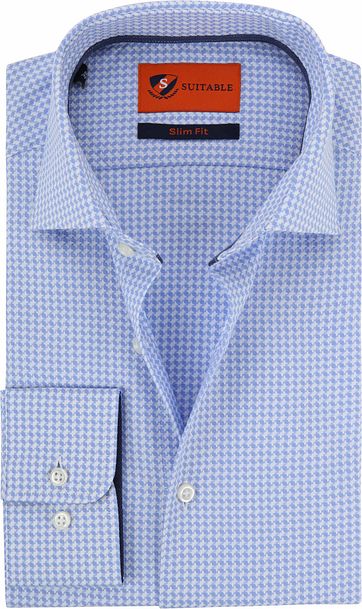 Suitable Hemd Hellblau Wesley