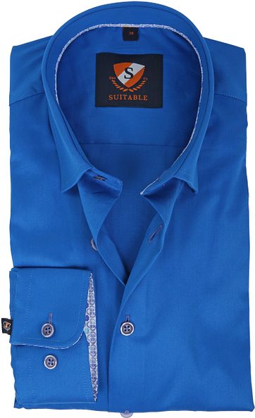 Suitable Hemd Kobalt 181-3