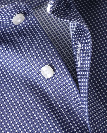 Suitable Hemd Navy Checks Dot