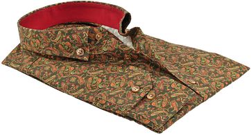 Suitable Hemd Paisley Grün
