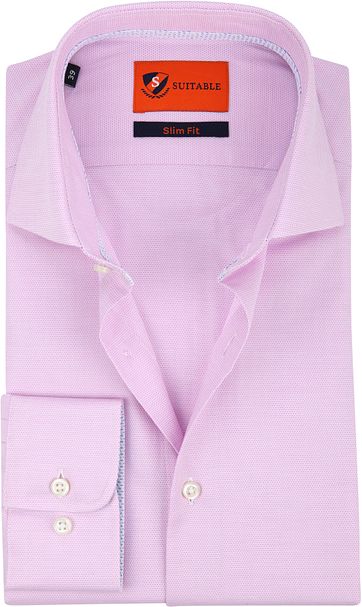 Suitable Hemd Pink Wesley