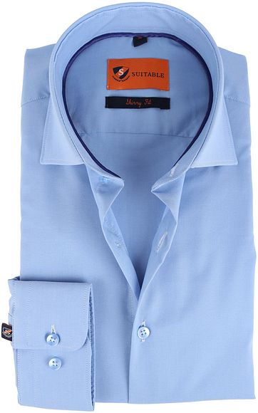 Suitable Hemd Skinny Fit Hellblau