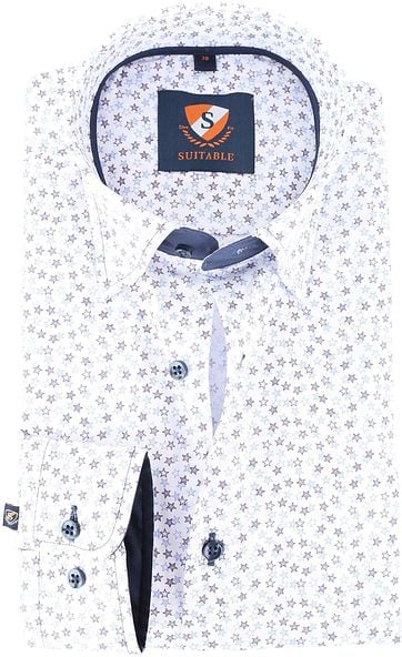 Suitable Hemd White Stars 143-6