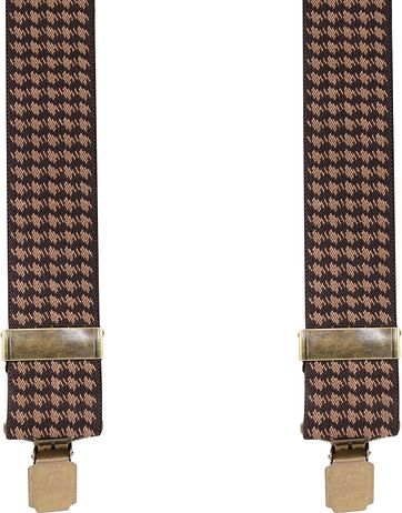 Suitable Hosenträger Braun Pied De Poule