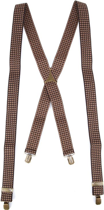 Suitable Hosenträger Braun Pied De Poule