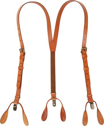 Suitable Hosenträger Cognac Leder