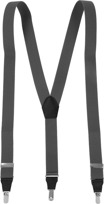 Suitable Hosenträger Grau Uni