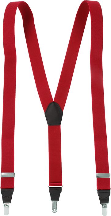 Suitable Hosenträger Rot Uni