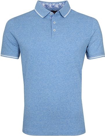 Suitable Jaspe Yarn Polo Blauw suitable kopen in de aanbieding Suitable Jaspe Yarn Polo Blauw suitable kopen in de aanbieding