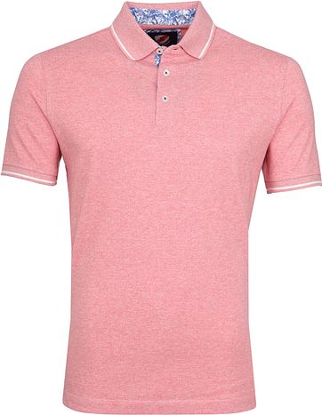 Suitable Jaspe Yarn Poloshirt Pink