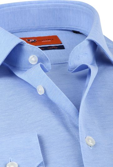 Suitable Jersey Overhemd Lichtblauw